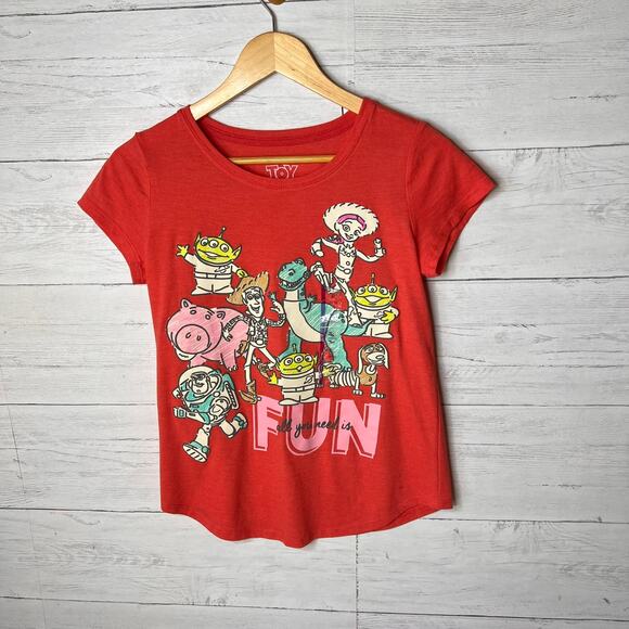 Toy Story Top Girls Size XL (14/16) Heather Cayenne All You Need is Fun T-Shirt - Picture 3 of 16
